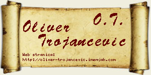 Oliver Trojančević vizit kartica